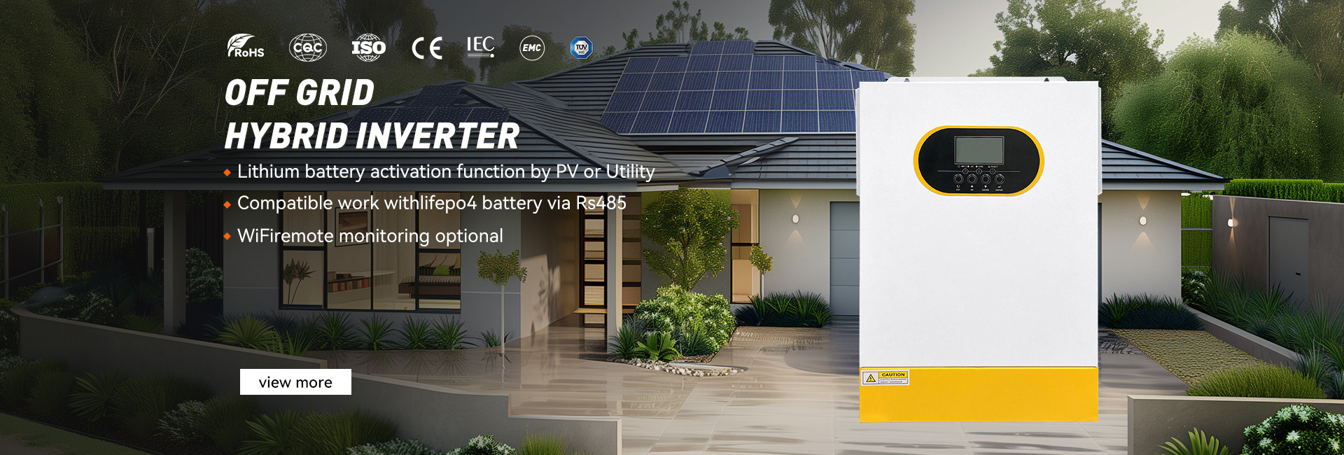 คุณภาพ อินเวอร์เตอร์พลังแสงอาทิตย์แบบไฮบริด โรงงาน