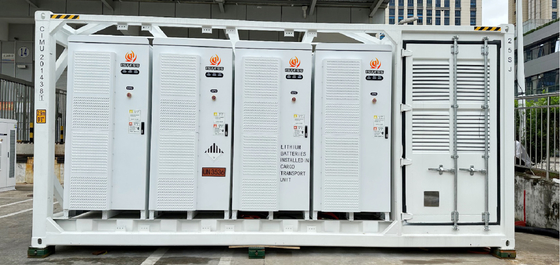 เอกชนคอนเทนเนอร์โมดูเลอร์ แบตเตอรี่ที่เก็บเก็บเก็บ 20ft การควบคุมการติดตามทางไกล