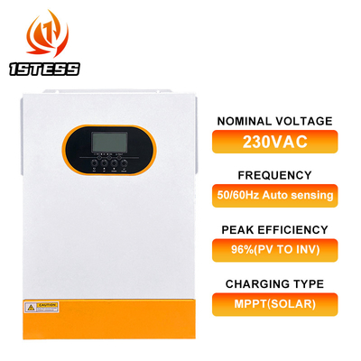 48V 3.5KW ไฮบริดพลังแสงอาทิตย์ อินเวอร์เตอร์ Off Grid อินเวอร์เตอร์ 5.5KW 6.2KW MPPT อินเวอร์เตอร์ไฮบริด