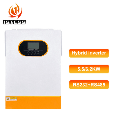 MPPT Off Grid Inverter อินเวอร์เตอร์ไฮบริด 6.2KW สําหรับระบบแสงอาทิตย์ 48V ความถี่ 50Hz/60Hz