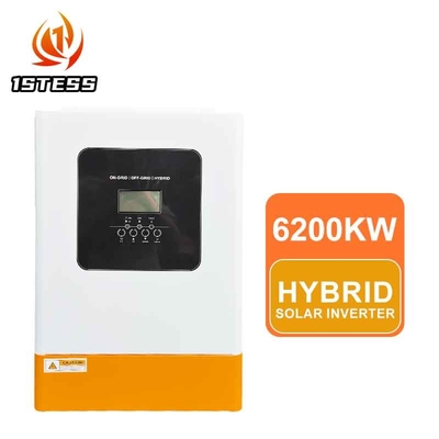 ขายปลีก 48V 6.2KW อินเวอร์เตอร์ไฮบริด On/mppt 5.5kw off grid อินเวอร์เตอร์ 6.2kw อินเวอร์เตอร์แสงอาทิตย์ไฮบริด