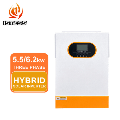 ขายปลีก 48 วอท ไฮบริดพลังแสงอาทิตย์ Inverter ติด/ปิดเครือ 230VAC 5.5KW 6.2KW