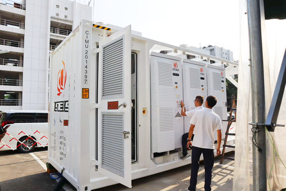 เครื่องบรรจุแบตเตอรี่บูรณาการ 1000kw 1000kwh 1mw 1mwh BEss Container Energy Storage System