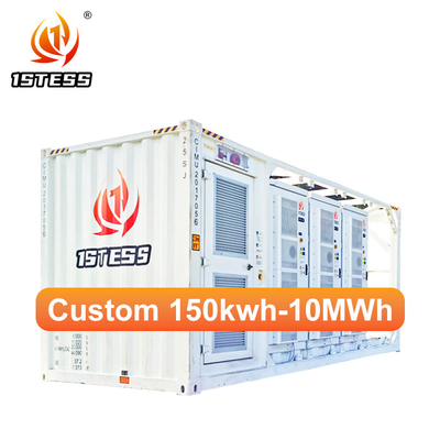 2MWh Industrial Container ระบบเก็บพลังงานแสงอาทิตย์ แบตเตอรี่ลิเทียมไอออน ติดกับเครือข่ายนอกเครือข่าย การเปลี่ยนอัตโนมัติตามต้องการ