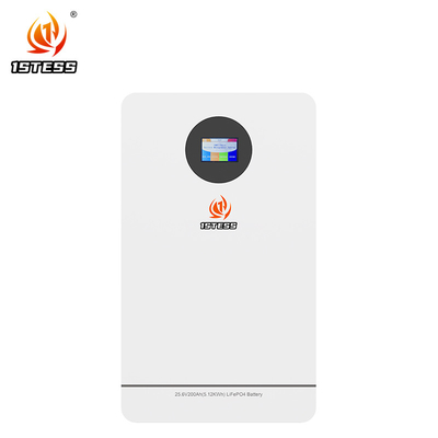 25.6V 5.12Kwh 200Ah Lifepo4 แบตเตอรี่สําหรับระบบพลังงานแสงอาทิตย์ในอุณหภูมิสุด