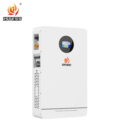 แบตเตอรี่ลิธีียม Lifepo4 ที่ติดผนัง 5.12kWh 300Ah แบตเตอรี่ที่เก็บพลังงานแสงอาทิตย์ในบ้าน