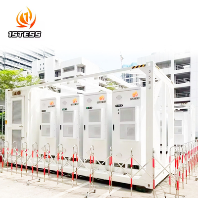 5mwh 40ft ถัง แบตเตอรี่แสงอาทิตย์ การเก็บพลังงาน Ess ระบบเย็นของเหลว ถัง