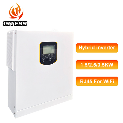 1.5kW 2.5kW 3.5kW อินเวอร์เตอร์พลังงานแสงอาทิตย์ไฮบริดแบบออกแบบสองแบบ สําหรับระบบเปิด/ปิด -10°C ถึง 55°C