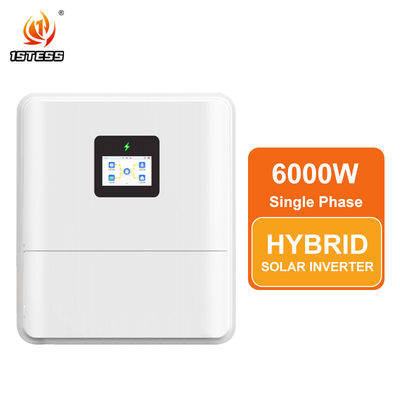 เครื่องเปลี่ยนไฟฟ้าไฮบริดระยะเดียวความดันต่ํา ECO IP65 48V 6kw เครื่องเปลี่ยนไฟฟ้าไฮบริดพลังแสงอาทิตย์ MPPT ติด/ปิดเครือข่าย เครื่องเปลี่ยนไฟฟ้าไฮบริดพลังแสงอาทิตย์ 48V 6kw