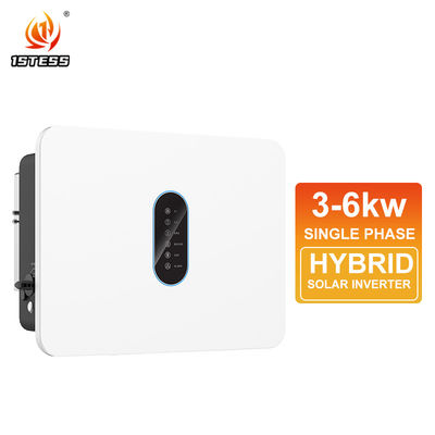 อินเวอร์เตอร์พลังงานแสงอาทิตย์แบบไฮบริด IP66 เฟสเดียว 360V 3kw 3.6kw 5kw 6kw คลื่นไซน์บริสุทธิ์ On/Off Grid Dual MPPT อินเวอร์เตอร์พลังงานแสงอาทิตย์ 360V 4.6kw