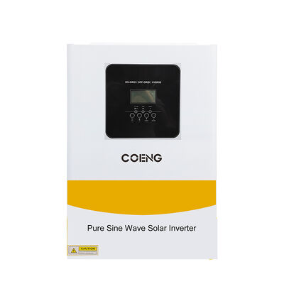 อินเวอร์เตอร์พลังงานแสงอาทิตย์แบบไฮบริด 48V 6.2kw นอกระบบ Pure Sine Wave MPPT ทำงานได้โดยไม่ต้องใช้แบตเตอรี่
