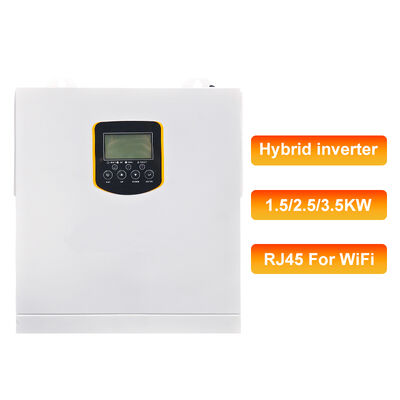 3500W 24V Pure Sine Wave Solar Inverter MPPT 500Vdc Input Single Phase Off Grid กับแบตเตอรี่ ตื่นสําหรับห้องพัก