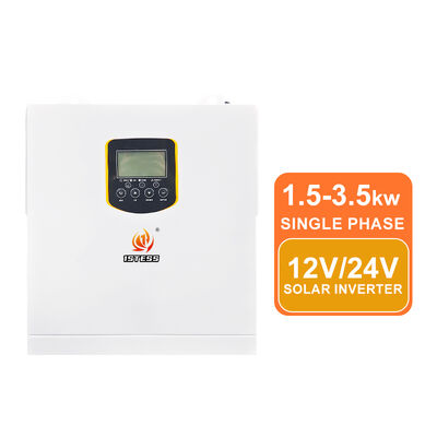1500W 12V แบตเตอรี่ความดันต่ํา MPPT Off Grid Inverter คลื่นไซน์บริสุทธิ์ Single Phase High PV Input 500Vdc สําหรับ RV