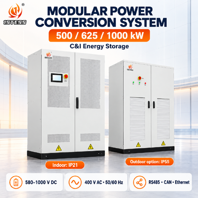 quality ระบบแปลงกำลังไฟฟ้าแบบโมดูลาร์ 500kW 625kW 1000kW สำหรับระบบกักเก็บพลังงานแบตเตอรี่ C&I factory